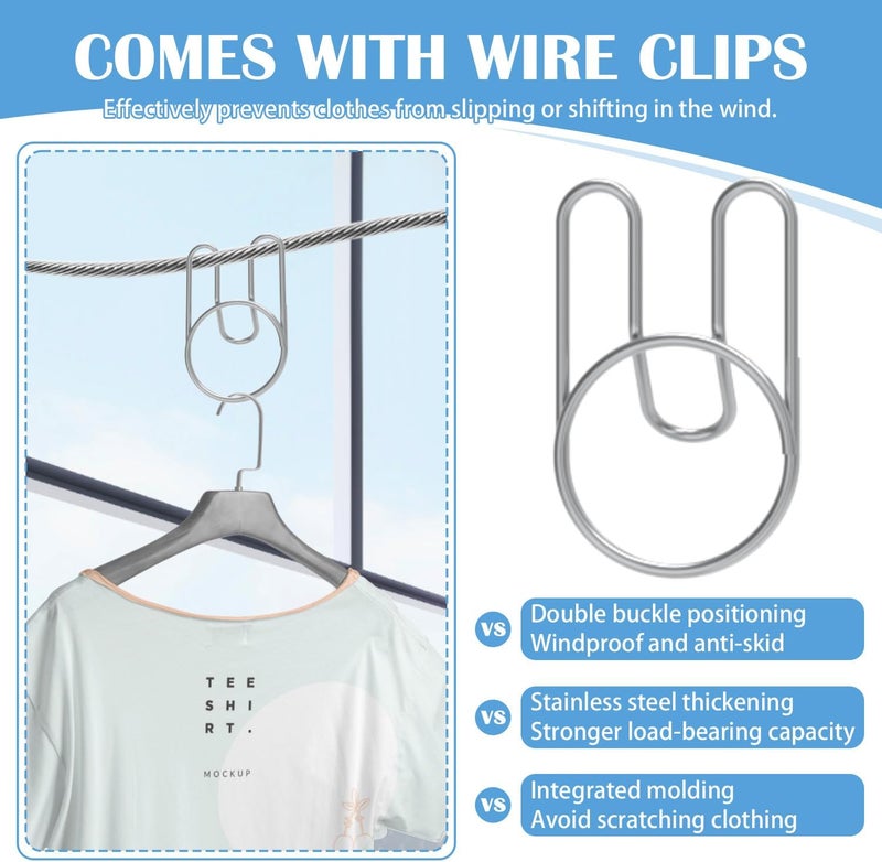 Flamiracle Retractable Clothesline Indoor, Non-Sagging Outdoor Clothes Line Retracting 15.7 Feet Heavy Duty Laundry Line Retractable Wall Mounted Clothes Line Outdoors (Square-Grey) - Image 5